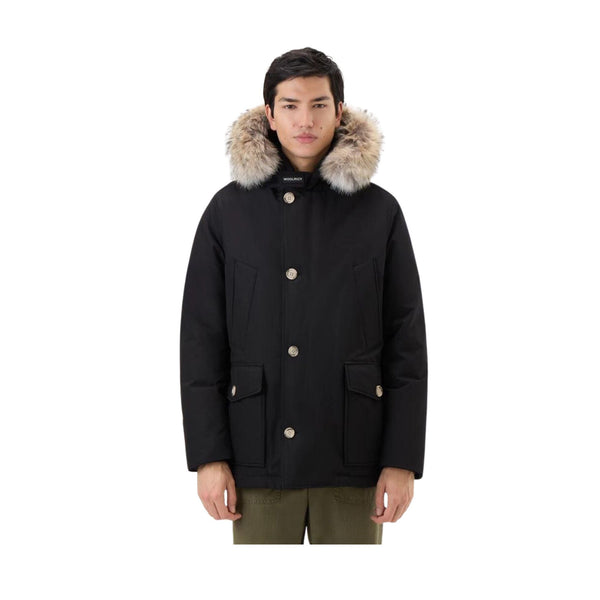 Woolrich Parka lungo Parka Uomo lungo Artic Anorak Nero - Francavilla Moda